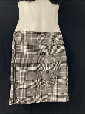Lily Morgan Plaid Mini Skirt Medium Y2K E-Girl Zip Front